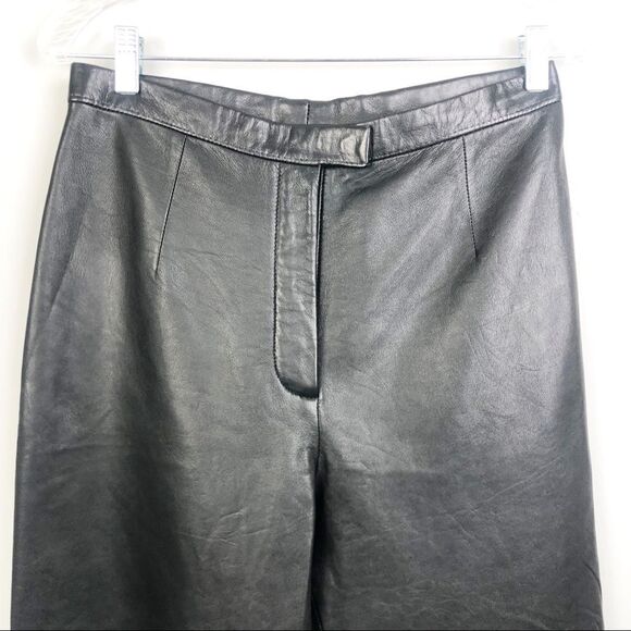 JLC NEW YORK | NEW WITH TAGS Vintage Black Leather Pants Lined Women’s Size 14 - Picture 3 of 9